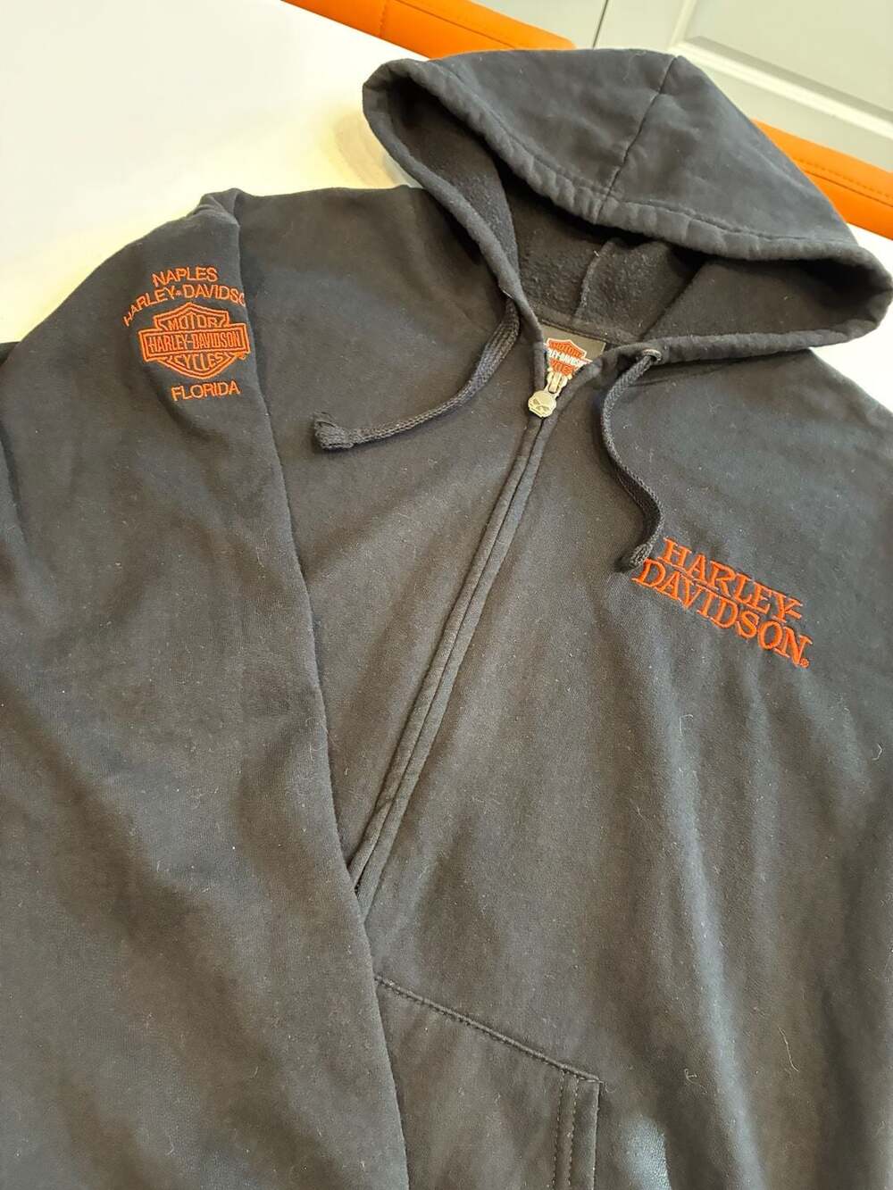 Harley Davidson Naples Florida Zip Hoodie Size L